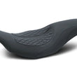 Load image into Gallery viewer, Mustang 97-07 Harley Electra Glide, Rd Glide Fastback 1PC Seat w/ Diamond Stitch - Black - Main Product View