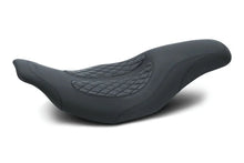 Load image into Gallery viewer, Mustang 97-07 Harley Electra Glide, Rd Glide Fastback 1PC Seat w/ Diamond Stitch - Black - Main Product View