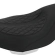 Load image into Gallery viewer, Mustang 97-07 Harley Electra Glide, Rd Glide Fastback 1PC Seat w/ Diamond Stitch - Black - Side View