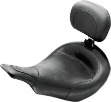 Load image into Gallery viewer, Mustang 97-07 Harley Electra Glide, Rd Glide Standard Touring Solo Seat w/ Driver Backrest - Black - Main Product View