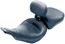 Load image into Gallery viewer, Mustang 97-07 Harley Electra Glide, Rd Glide Standard Touring Solo Seat w/ Driver Backrest - Black - Side View