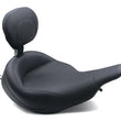 Load image into Gallery viewer, Mustang 97-07 Harley Electra Glide, Rd Glide Super Touring Solo Seat w/Driver Backrest - Black - Side View