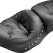 Load image into Gallery viewer, Mustang 97-07 Harley Electra Glide, Rd Glide Wide Touring Regal 1PC Seat w/Studs - Black - Side View