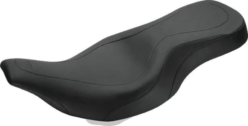 Mustang 97-07 Harley Electra Glide, Rd Glide Wide Tripper 1PC Seat - Black - Main Product View