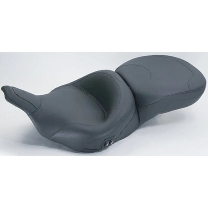 Mustang 97-07 Harley Electra Glide, Road Glide Wide Touring 1PC Seat - Black - Side View