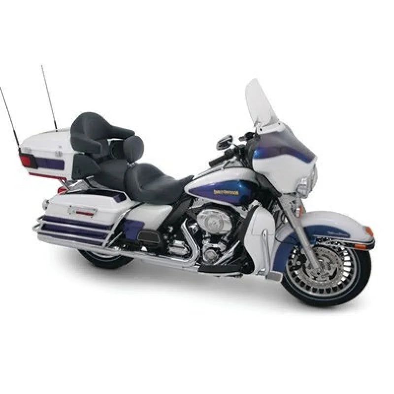 Mustang 97-07 Harley Electra Glide,Rd Glide Lowdown Touring Passenger Seat - Black - Side View