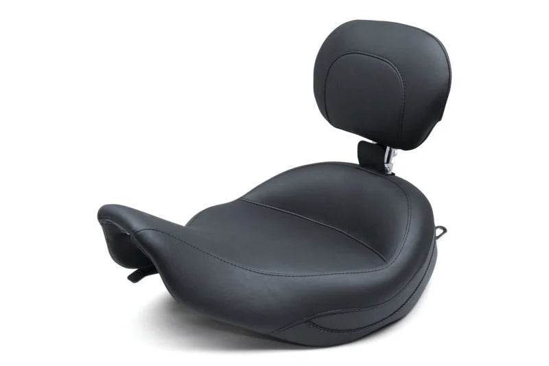 Mustang 97-07 Harley Rd King, 06-07 Str Glide, 00-05 Eagle Touring Solo Seat-Black - Side View