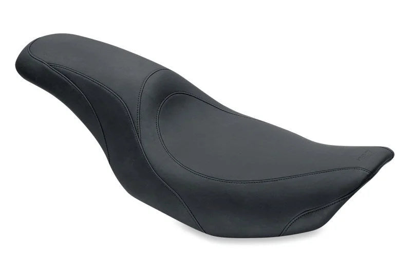Mustang 97-07 Harley Rd King, 06-07 Street Glide, 00-05 Eagle Std Touring Solo Seat-Black - Side View