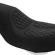 Load image into Gallery viewer, Mustang 97-07 Harley Rd King,06-07 Str Glide,00-01 Screamin Eagle 1PC Seat w/Diamond Stitch - Black - Main Product View