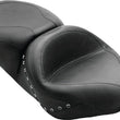 Load image into Gallery viewer, Mustang 97-07 Harley Rd King,06-07 Str Glide,00-05 Eagle Hightail Std Tour Pass Seat w/Studs - Black - Main Product View
