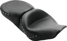 Load image into Gallery viewer, Mustang 97-07 Harley Rd King,06-07 Str Glide,00-05 Eagle Hightail Std Tour Pass Seat w/Studs - Black - Main Product View