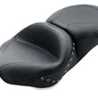 Load image into Gallery viewer, Mustang 97-07 Harley Rd King,06-07 Str Glide,00-05 Eagle Hightail Std Tour Pass Seat w/Studs - Black - Side View