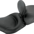 Load image into Gallery viewer, Mustang 97-07 Harley Rd King,06-07 Str Glide,00-05 Eagle Solo Seat w /DBR Black Pearls - Black - Side View