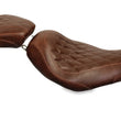 Load image into Gallery viewer, Mustang 97-07 Harley Rd King,06-07 Str Glide,00-05 Eagle Tripper Solo Seat Diamond Stitch - Brown - Side View