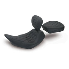 Load image into Gallery viewer, Mustang 97-07 Harley Rd King,06-07 Str Glide,00-05 Eagle Wide Tripper Solo Seat Dr Back Diam - Black