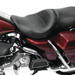Load image into Gallery viewer, Mustang 97-07 Harley Road King, 06-07 Street Glide, 00-05 Eagle Sport Touring 1PC Seat - Black - Side View