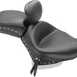 Load image into Gallery viewer, Mustang 97-13 HD FL Touring Saddlebag Tour-Pak Lid Covers (Pair) Deluxe - Black w/ Grey Stitching - Main Product View