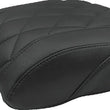 Load image into Gallery viewer, Mustang 97-21 Harley Touring Sissy Bar Pad (12 inch x 9 inh) Diamond Stitch- Black - Main Product View