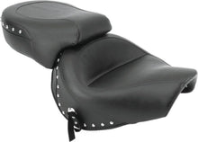 Load image into Gallery viewer, Mustang 98-03 Honda VT750 Ace Wide Touring 2PC Seat w/Studs- Black - Side View