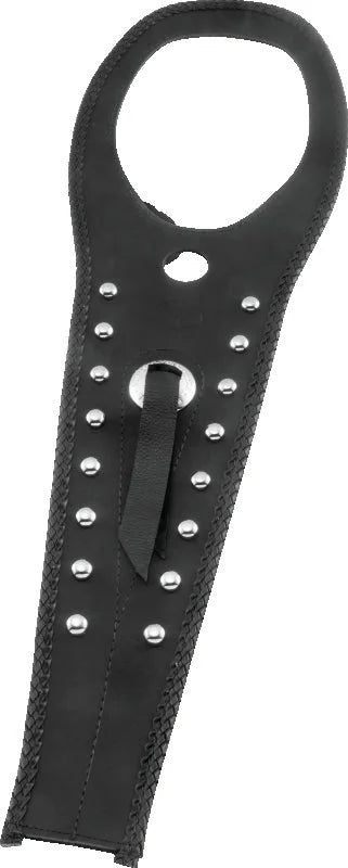 Mustang 98-11 Yamaha V-Star 650 Custom, Classic Tank Bib w/Studs - Black - Main Product View