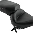 Load image into Gallery viewer, Mustang 98-16 Yamaha V-Star 650 Custom, 98-10 V-Star 650 Cl Touring 1PC Seat w/Studs - Black - Main Product View