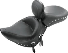 Load image into Gallery viewer, Mustang 98-16 Yamaha V-Star 650 Custom Wide Touring 2PC Seat - Black - Main Product View