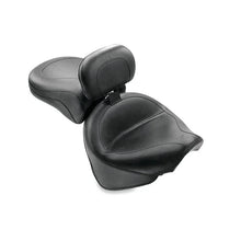 Load image into Gallery viewer, Mustang 99-11 Yamaha V-Star 1100 Custom Wide Touring 2PC Seat w/Driver Backrest - Black - Side View