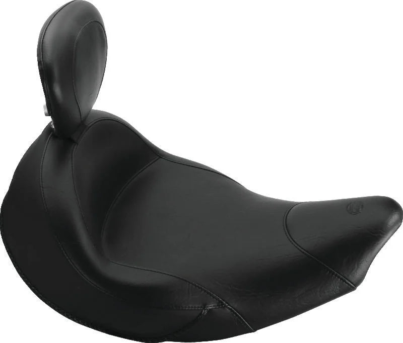 Mustang 99-15 Yamaha Road Star 1600/1700 DayTripper 1PC Seat - Black - Side View