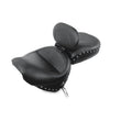 Load image into Gallery viewer, Mustang 99-15 Yamaha Road Star 1600,1700 Wide Touring 2PC Seat w/Driver Backrest Studs - Black - Side View