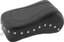 Load image into Gallery viewer, Mustang 99-21 Yamaha V-Star 1100 Custom Cruiser Tank Bib w/Studs - Black - Side View