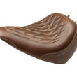 Load image into Gallery viewer, Mustang Harley Breakout Wide Tripper Solo Seat Diamond Stitch - Brown - Side View