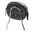 Load image into Gallery viewer, Mustang Harley Detachable Sissy Bar Pad w/Studs (11 inch x 9 inch) - Black - Side View