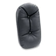 Load image into Gallery viewer, Mustang Harley Medallion Style Sissy Bar Pad Regal (7 inch x 12.5 inch) - Black - Side View