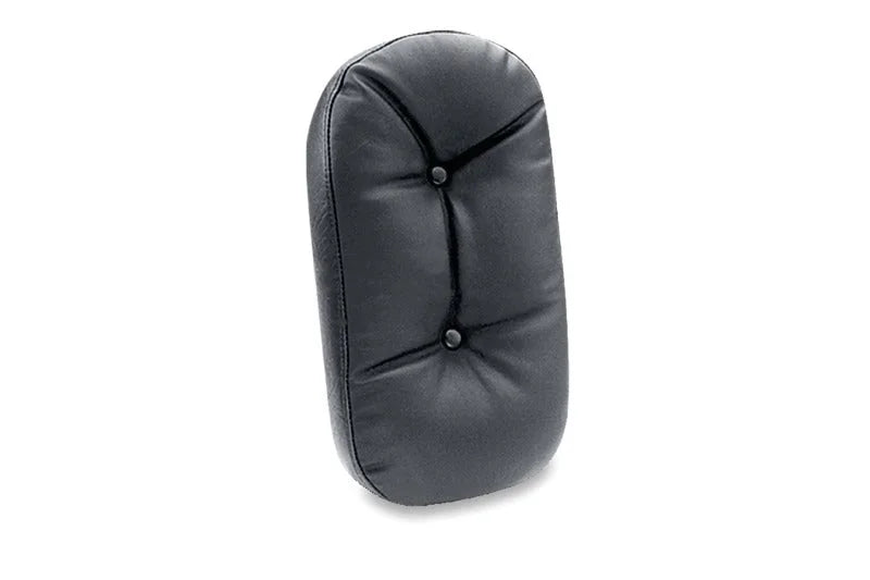 Mustang Harley Medallion Style Sissy Bar Pad Regal (7 inch x 12.5 inch) - Black - Side View