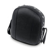Load image into Gallery viewer, Mustang Harley Sissy Bar Pad Low Medallion Style - Black - Side View