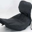 Load image into Gallery viewer, Mustang Harley Solo Seat w/Driver Backrest Rain Covers - Black - Main Product View