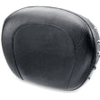 Load image into Gallery viewer, Mustang Honda Standard Tall Sissy Bar Pad (12 inch X 9 inch) w/Studs - Black - Side View