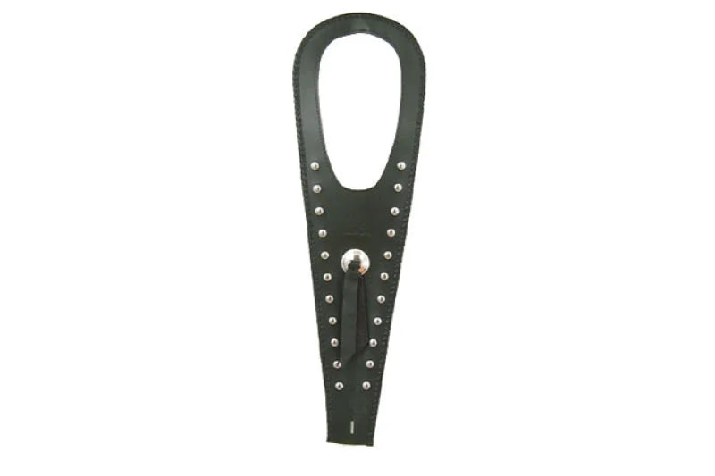 Mustang Kawasaki VN1500 Classic, Nomad, Drifter Tank Bib w/Studs- Black - Side View