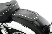 Load image into Gallery viewer, Mustang Kawasaki VN1600 Vulcan Fender Bib w/Studs - Black - Side View