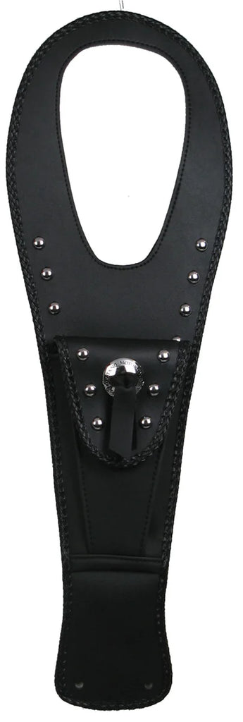 Mustang Kawasaki VN900 Cruiser Tank Bib w/Studs - Black - Main Product View
