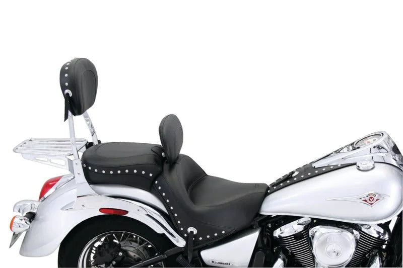 Mustang Kawasaki VN900 Tank Bib w/Studs - Black - Side View