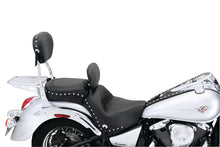 Load image into Gallery viewer, Mustang Kawasaki VN900 Tank Bib w/Studs - Black - Side View