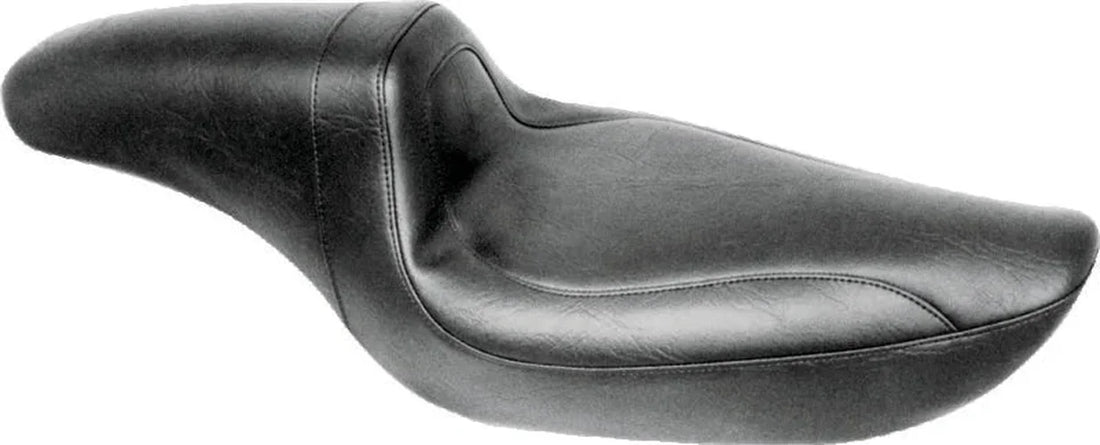 Mustang 91-05 Harley Dyna Fastback 1PC Seat - Black - Side View