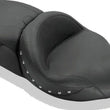 Load image into Gallery viewer, Mustang 08-21 Harley Electra Glide,Rd Glide,Rd King,Str Glide Super Touring 1PC Seat w/Studs - Black - Main Product View