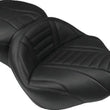 Load image into Gallery viewer, Mustang 84-06 Harley Standard Rear Tire Wide Touring Solo Seat - Black - Main Product View