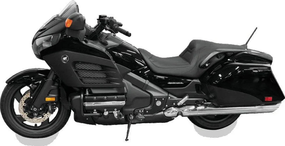 Mustang 13-17 Honda Gold Wing F6B Touring Fastback 1PC Seat - Black - Side View