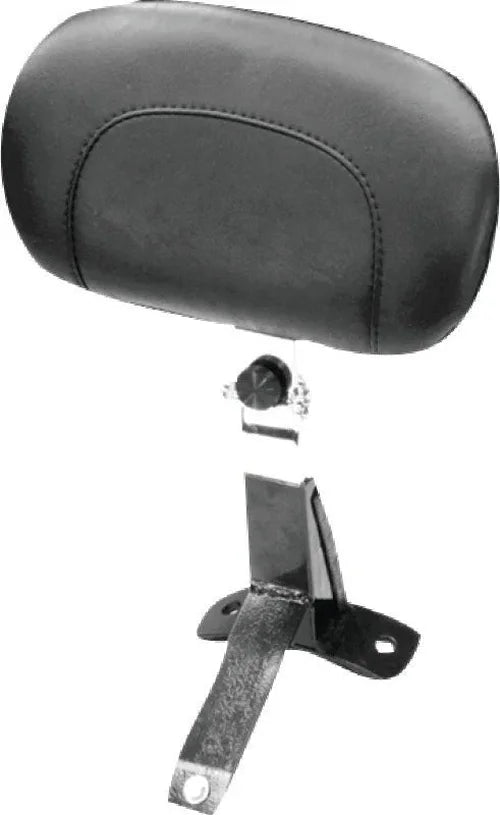Mustang 08-21 Harley FL Touring Driver Backrest Kit - Black - Side View