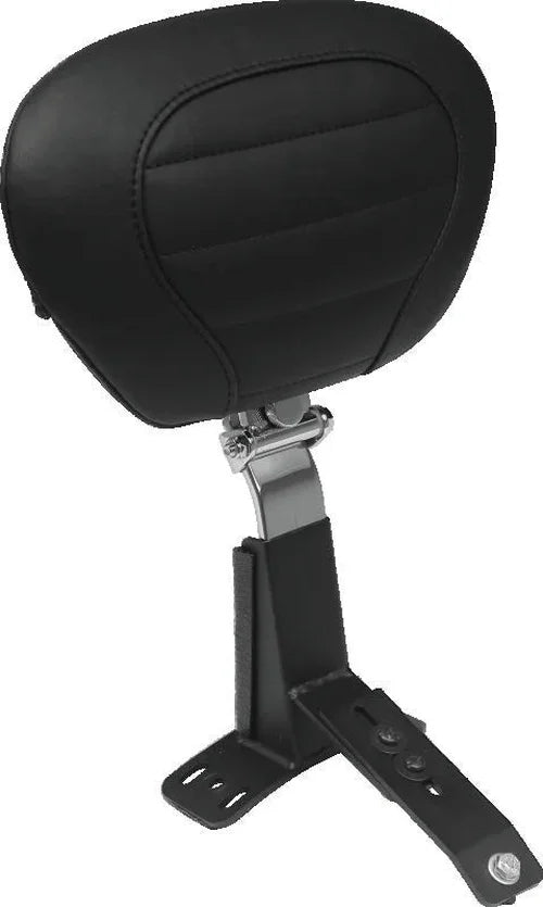 Mustang 97-07 Harley Electra Glide, Rd Glide Super Touring Deluxe Driver Backrest - Black - Side View