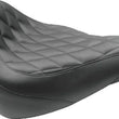 Load image into Gallery viewer, Mustang 18-21 Harley Street Bob Wide Tripper Solo Seat Diamond Stitch - Black - Main Product View