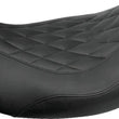 Load image into Gallery viewer, Mustang 08-21 Harley Electra Glide Std,Rd Glide,Rd King,Str Glide Solo Seat Diamond Stitch - Brown - Main Product View